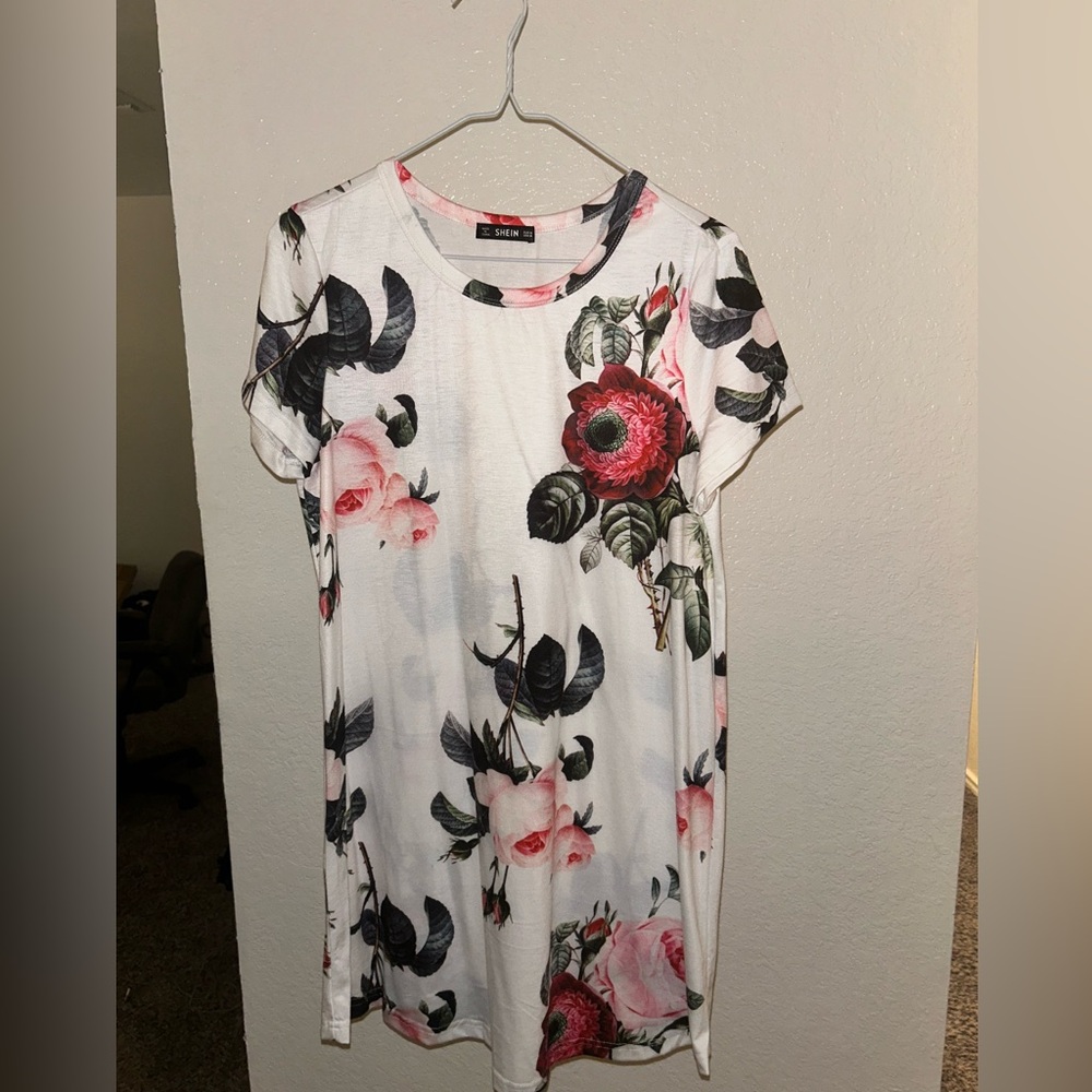 White Floral Dress